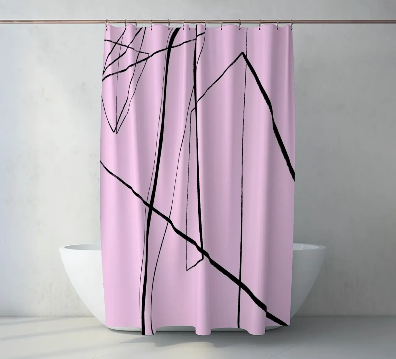 Angular Lines No 4 tenda da doccia da treechild