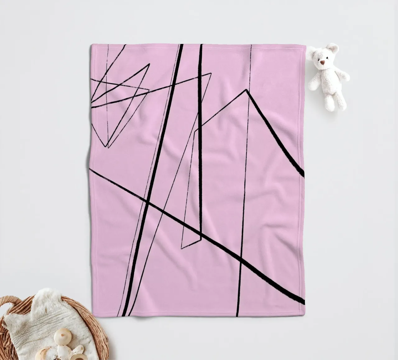 Angular Lines No 4 plaid polaire de treechild