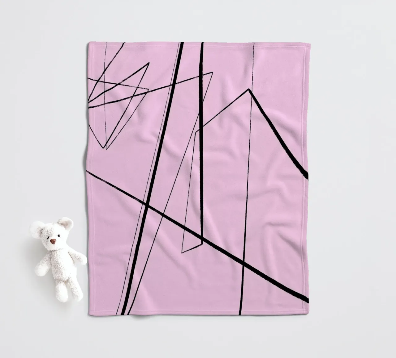 Angular Lines No 4 Fleecedecke von treechild
