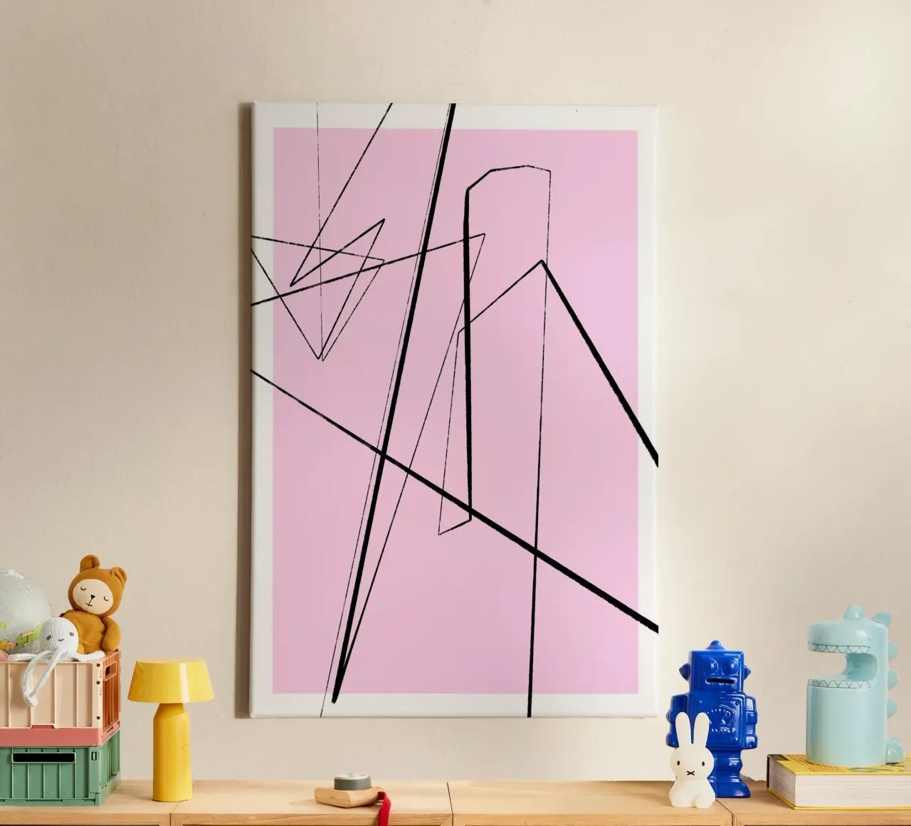 Angular Lines No 4 Leinwand von treechild