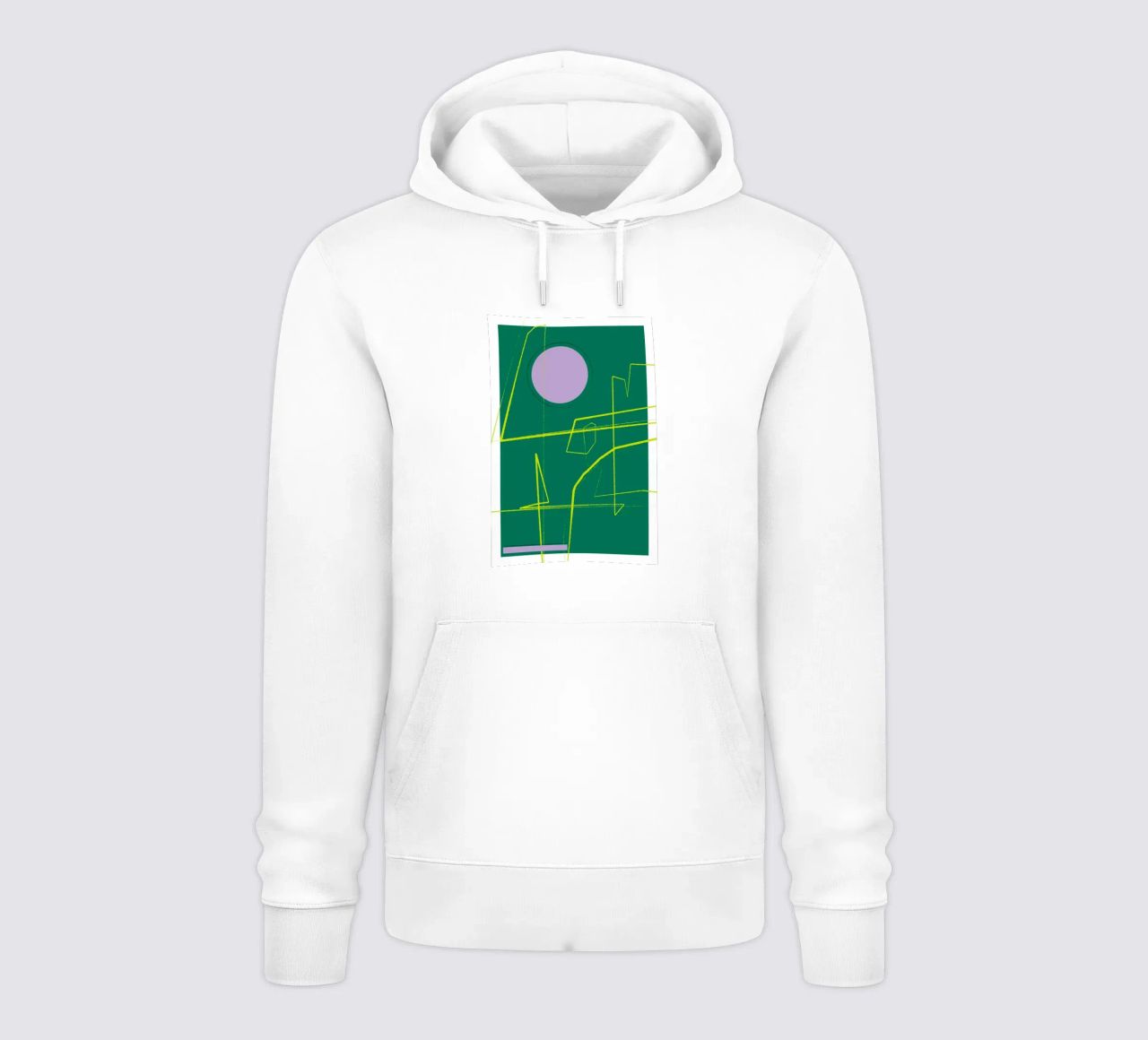 Angular Lines No 23 felpa con cappuccio da treechild