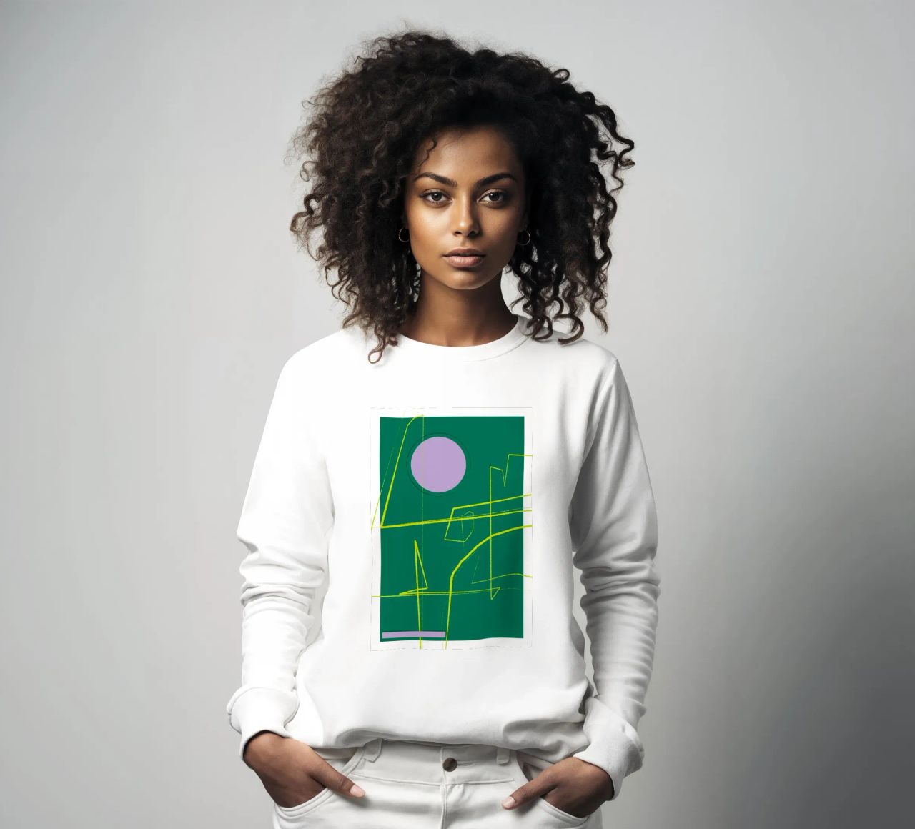 Angular Lines No 23 felpa da treechild