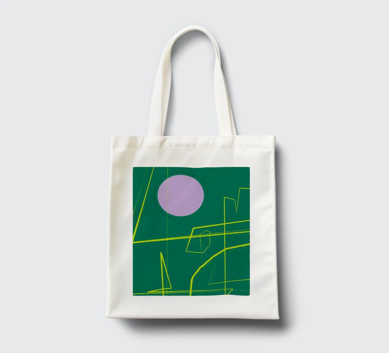 Angular Lines No 23 borsa in juta da treechild