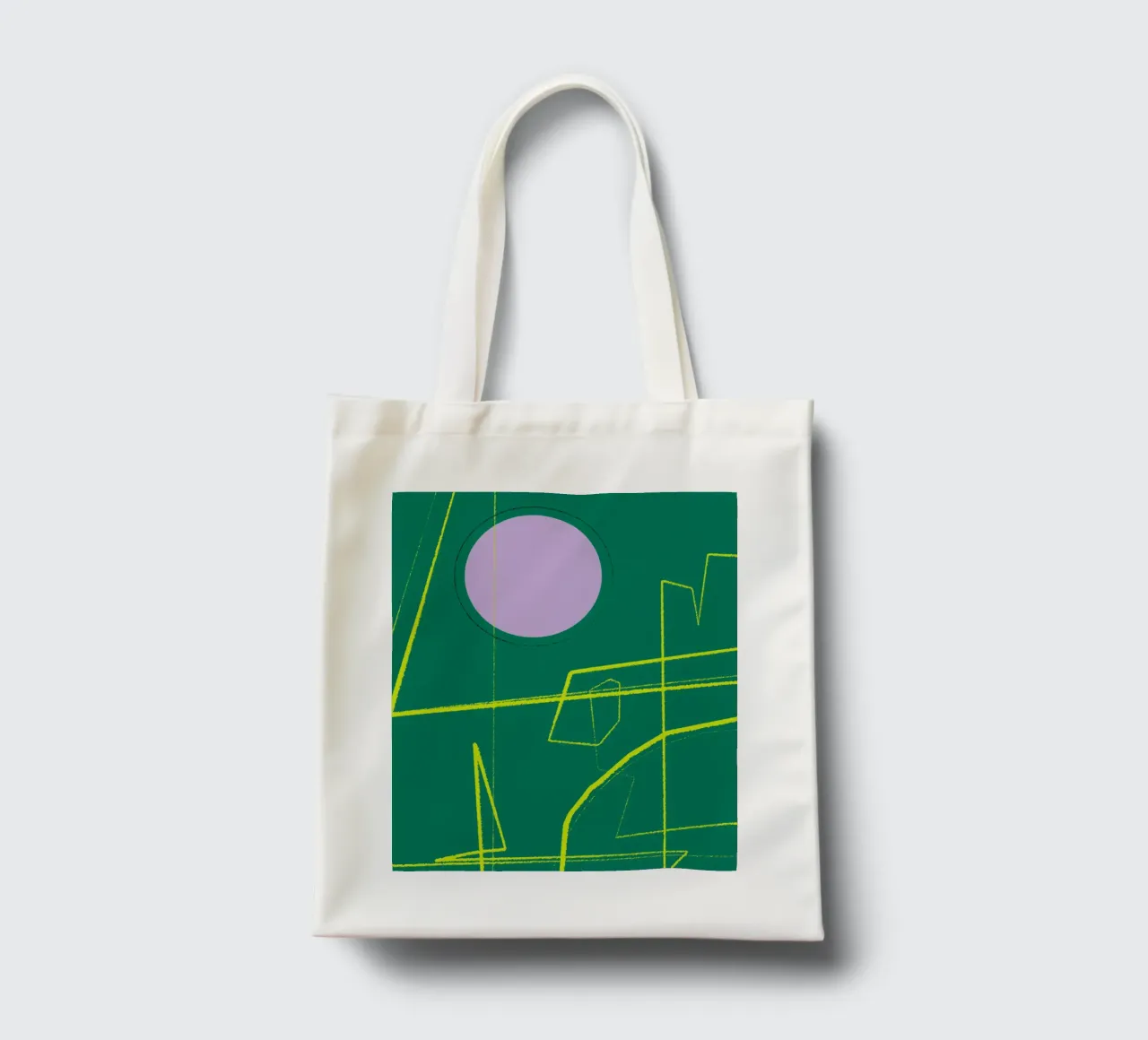 Angular Lines No 23 borsa in juta da treechild