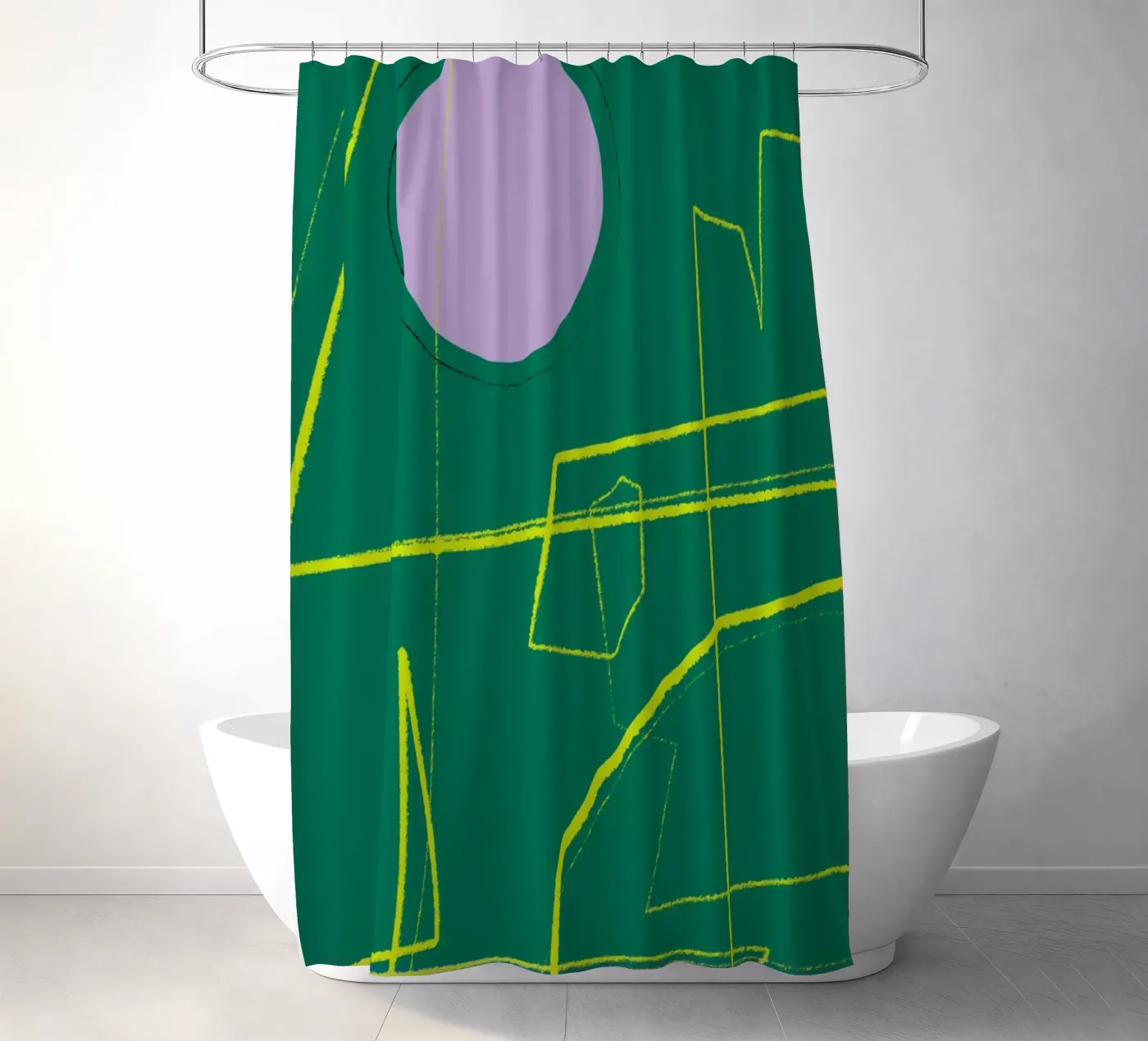 Angular Lines No 23 Duschvorhang von treechild