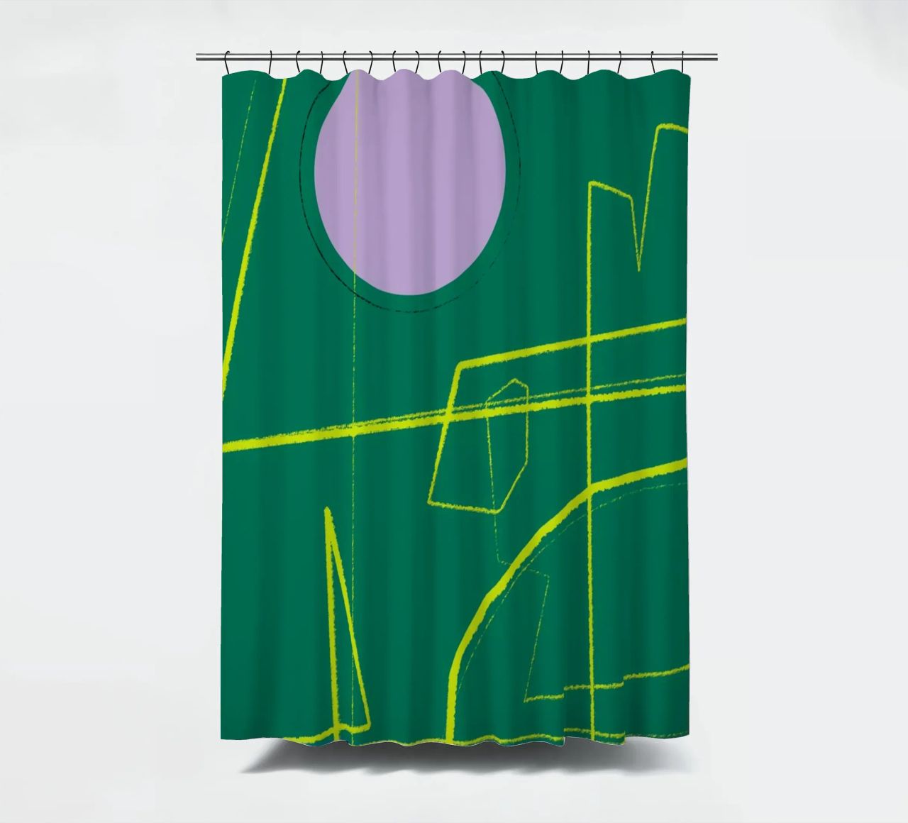 Angular Lines No 23 tenda da doccia da treechild