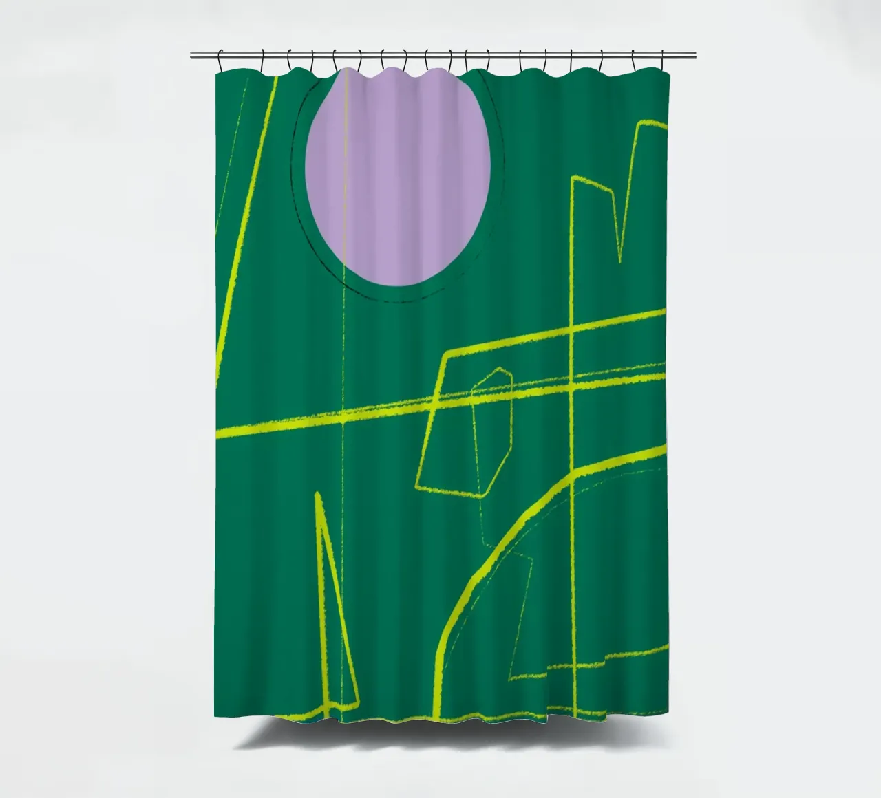 Angular Lines No 23 tenda da doccia da treechild