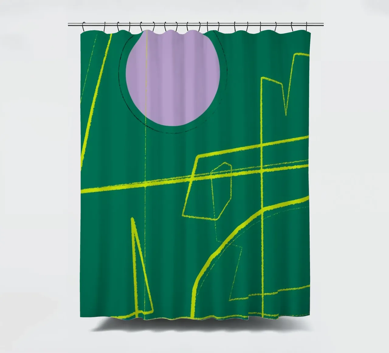 Angular Lines No 23 tenda da doccia da treechild