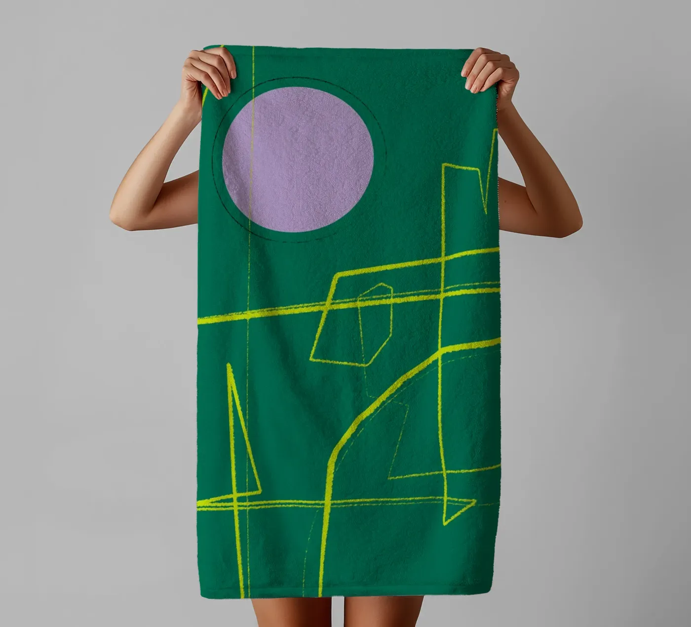 Angular Lines No 23 Handtuch von treechild