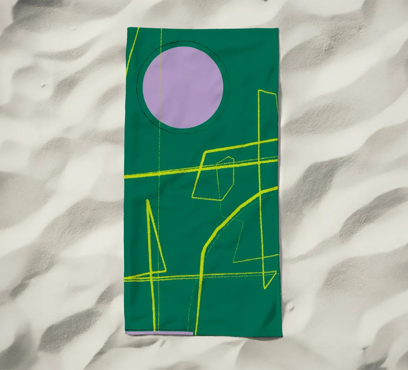 Angular Lines No 23 beach towel by treechild