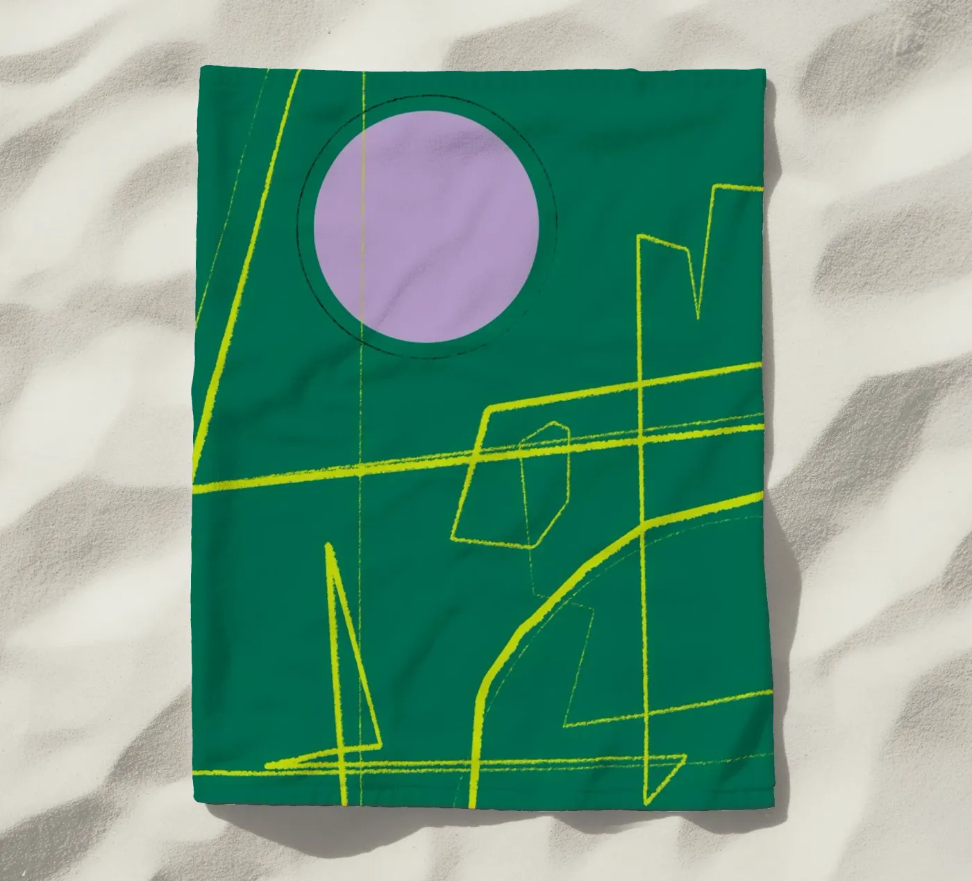 Angular Lines No 23 beach towel by treechild