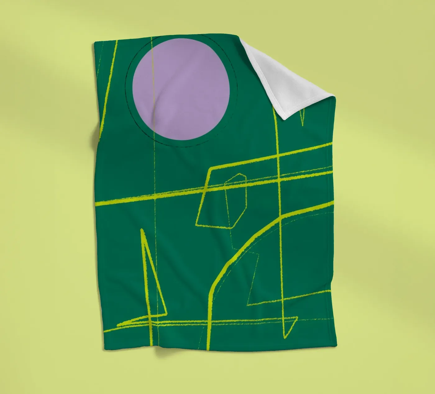 Angular Lines No 23 Fleecedecke von treechild