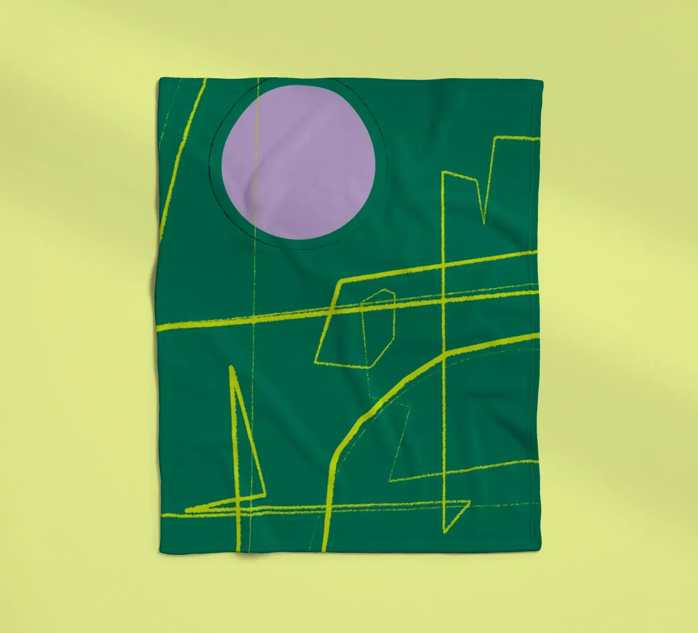 Angular Lines No 23 Fleecedecke von treechild