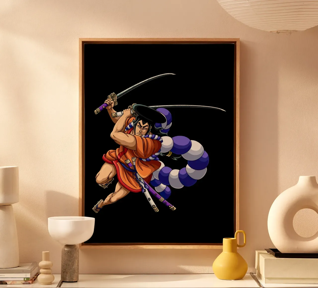 Oden One piece tela con Cornice a cassetta da Dumery Art