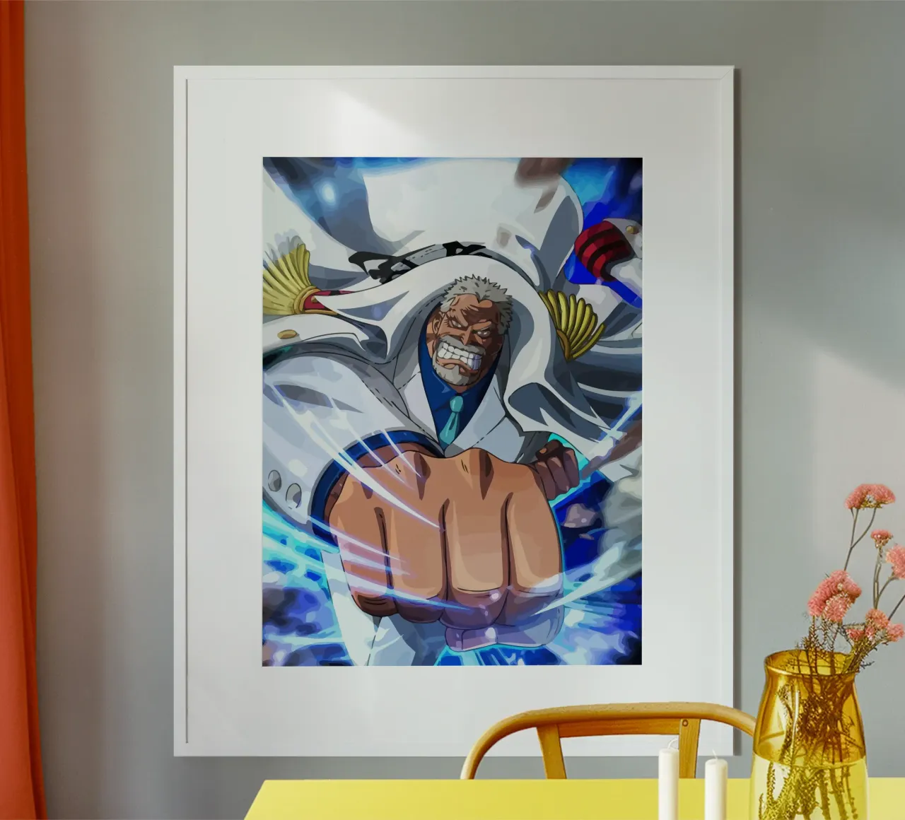 Monkey D Garp One Piece poster da Dumery Art