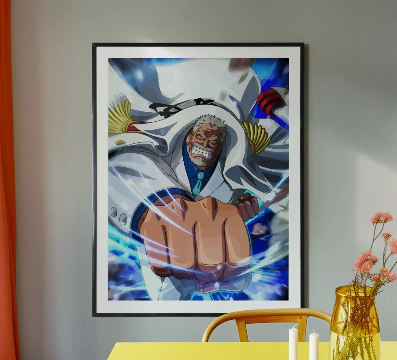 Monkey D Garp One Piece poster da Dumery Art