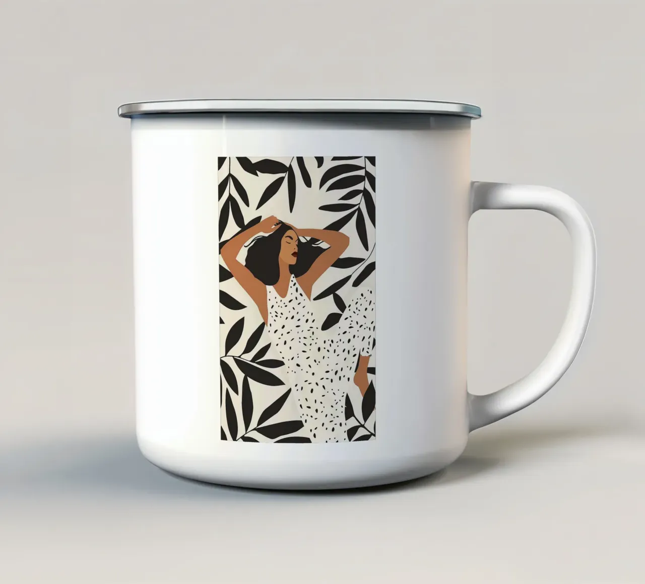 Sogno botanico tazza in smalto da Jade Rogers