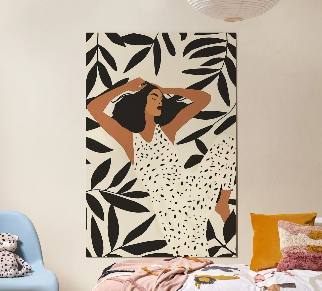 Sogno botanico poster con telaio in legno da Jade Rogers