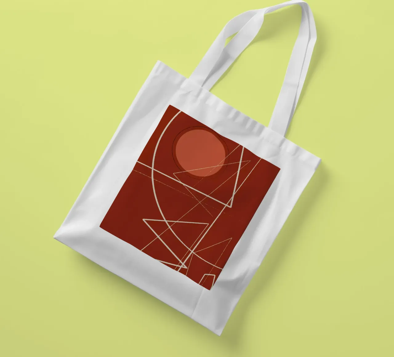 Angular Lines No 22 borsa in juta da treechild