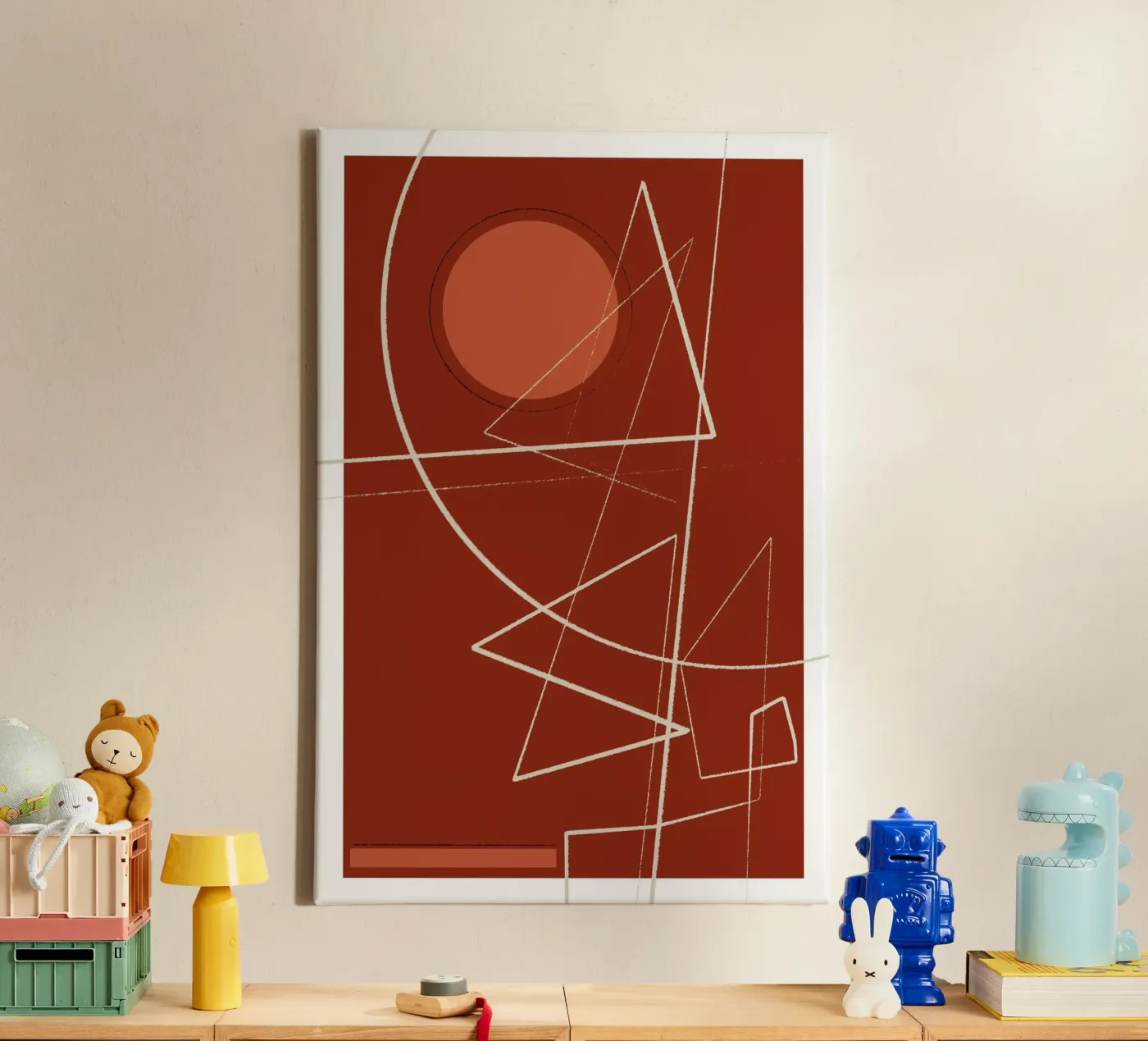 Angular Lines No 22 Leinwand von treechild