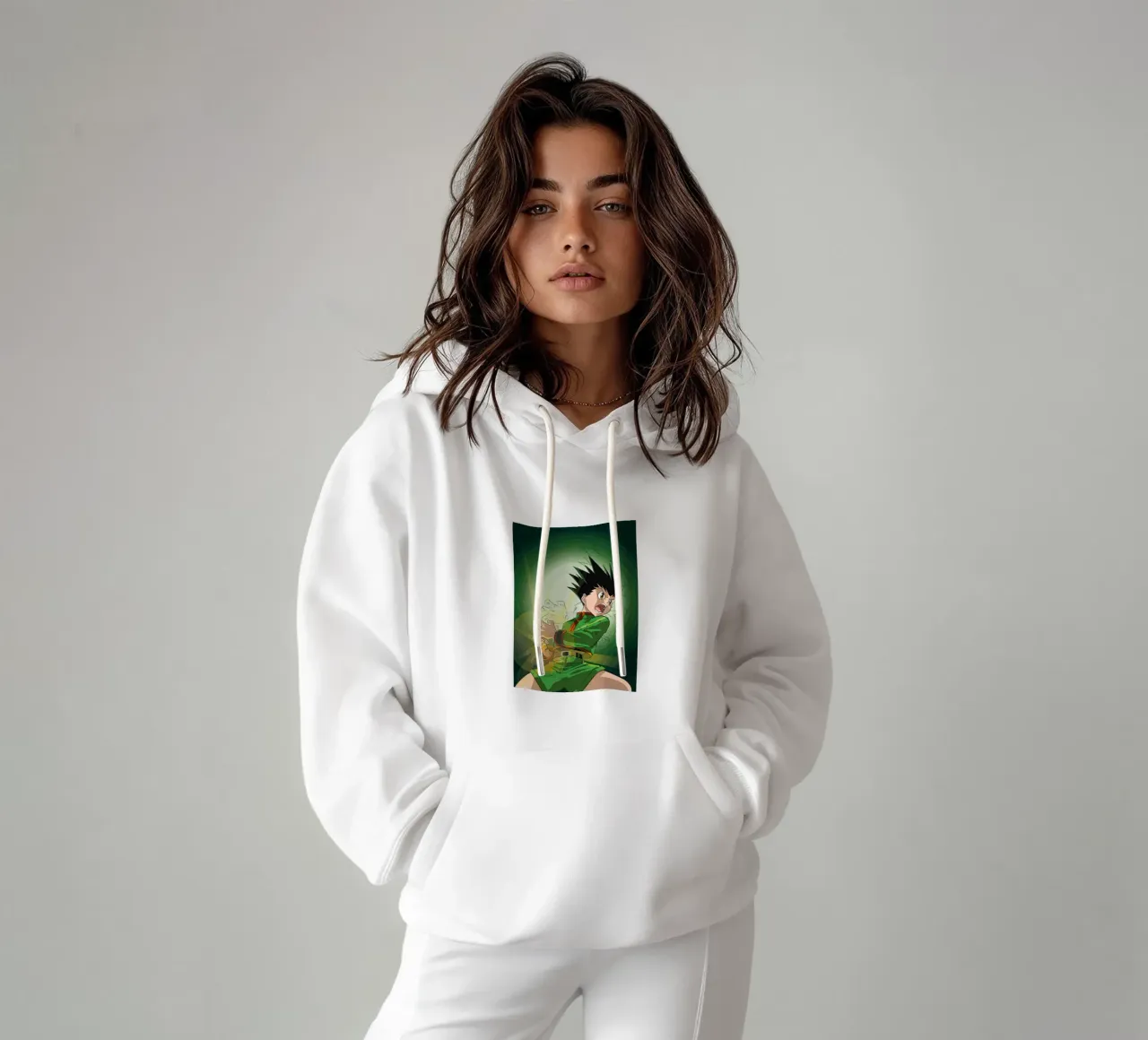 Gon Freecss Hunter X Hunter felpa con cappuccio da Dumery Art