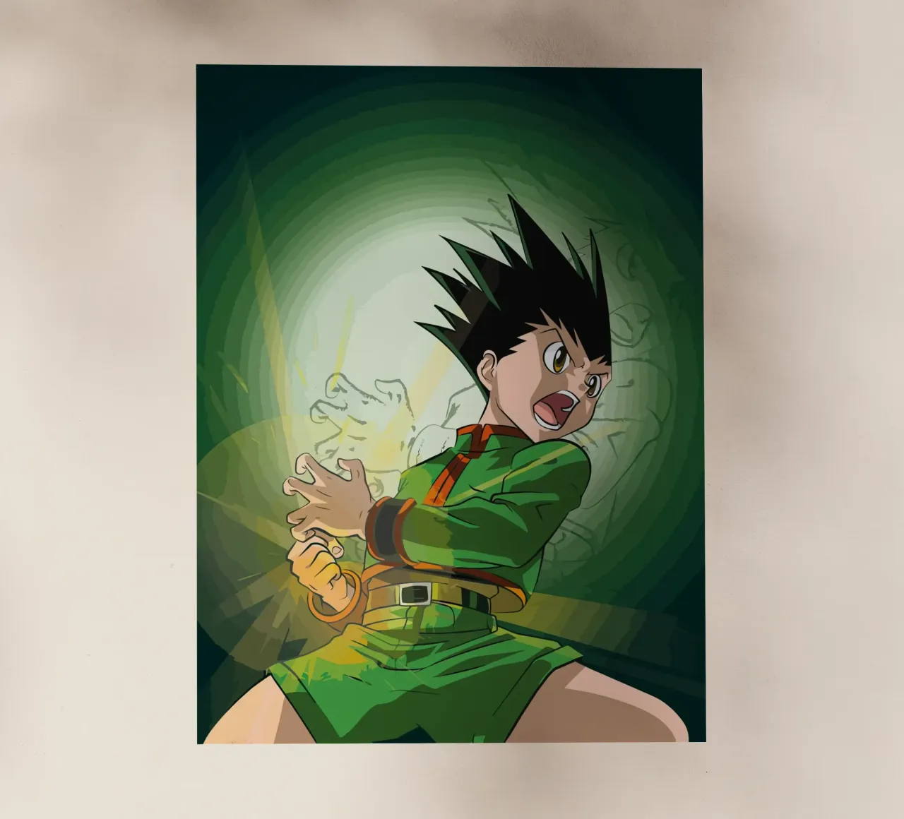Gon Freecss Hunter X Hunter pellicola backlit da Dumery Art