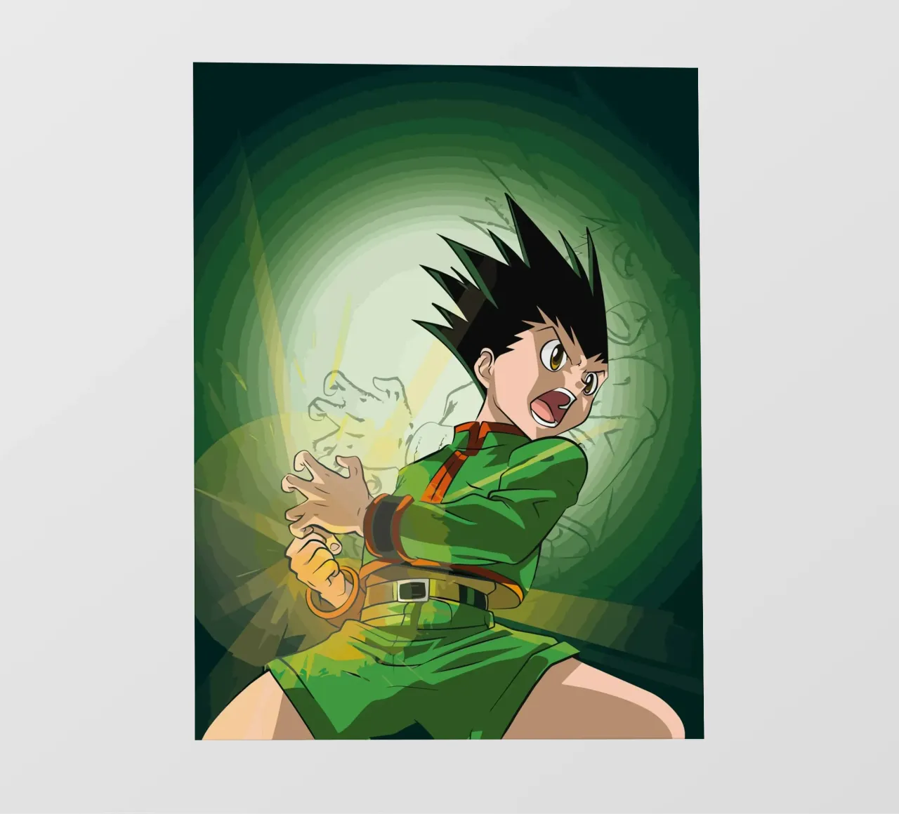 Gon Freecss Hunter X Hunter pellicola backlit da Dumery Art
