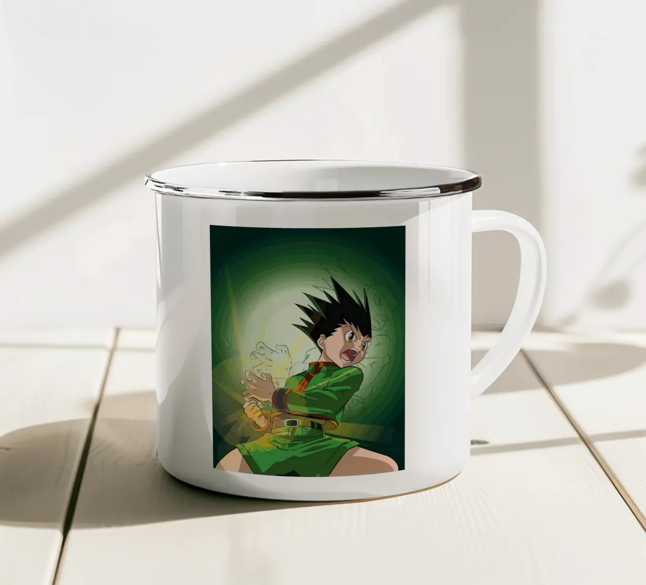Gon Freecss Hunter X Hunter tazza in smalto da Dumery Art