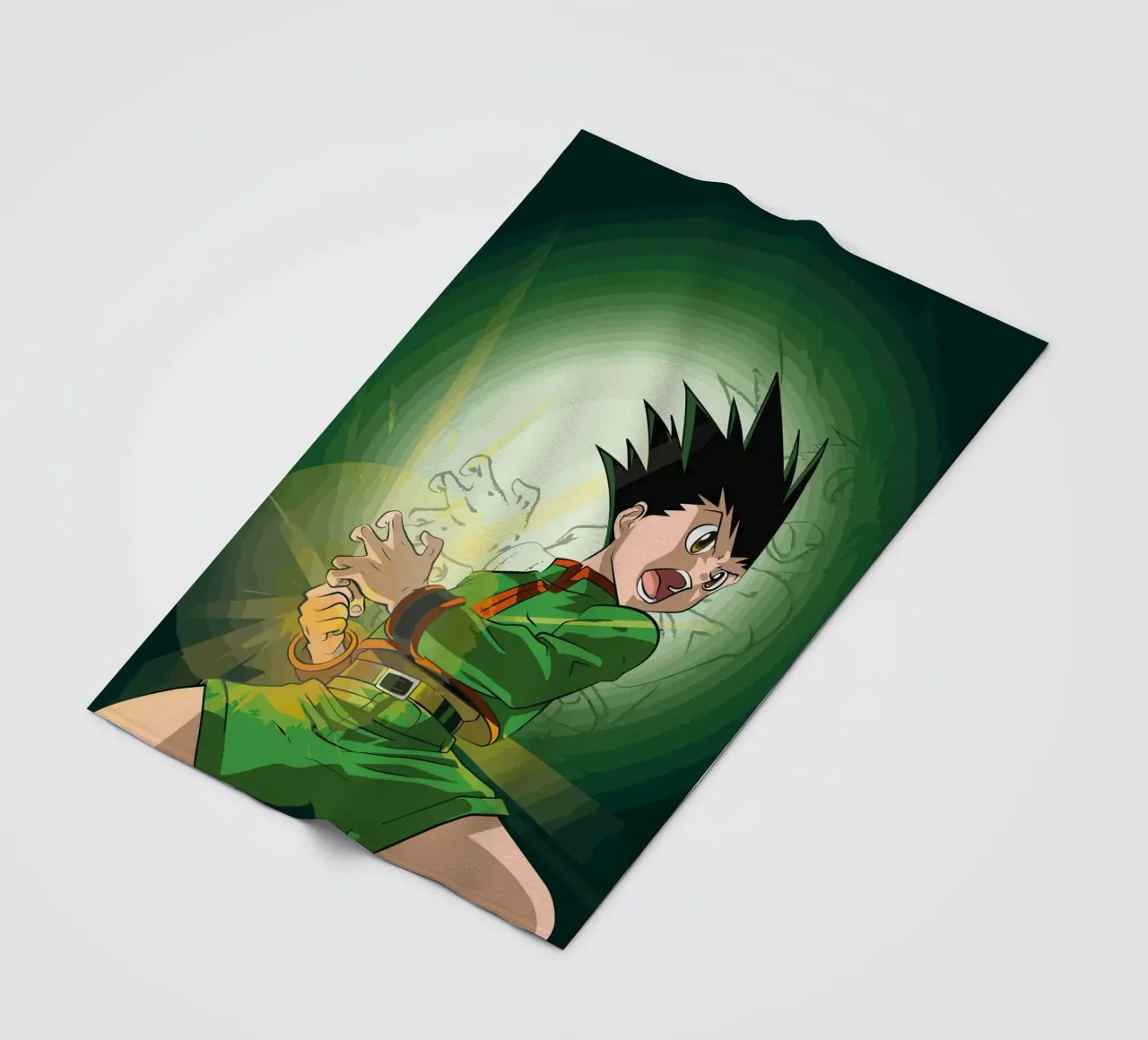 Gon Freecss Hunter X Hunter coperta in pile da Dumery Art