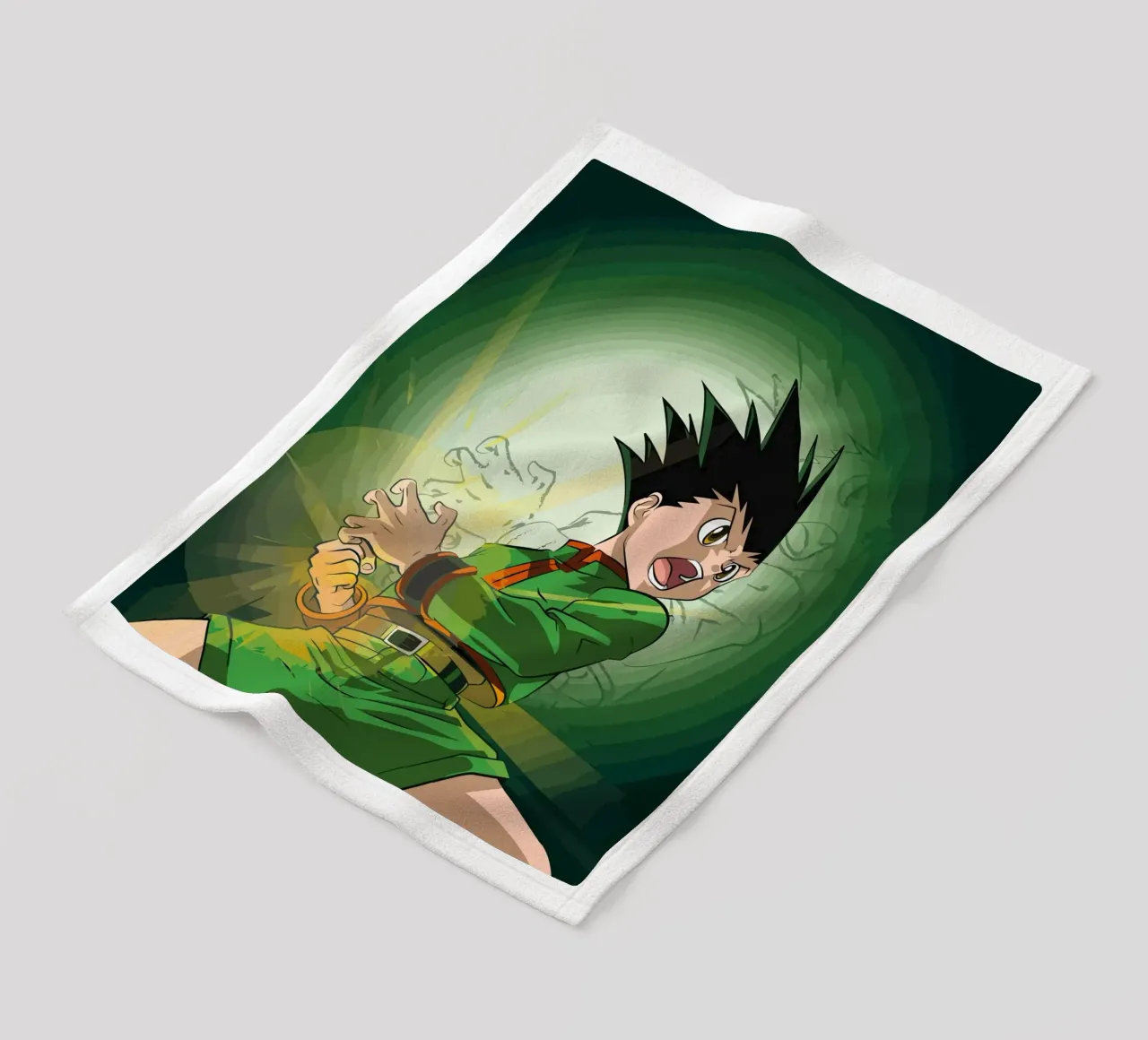 Gon Freecss Hunter X Hunter coperta in pile da Dumery Art