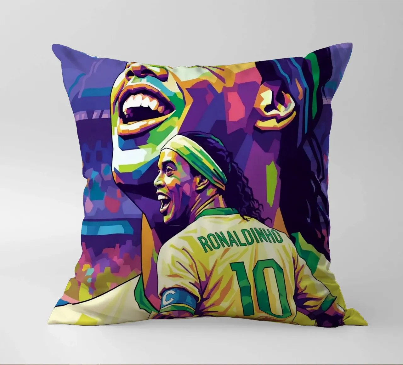 Ronaldinho con il suo iconico sorriso cuscino da Hantamrata