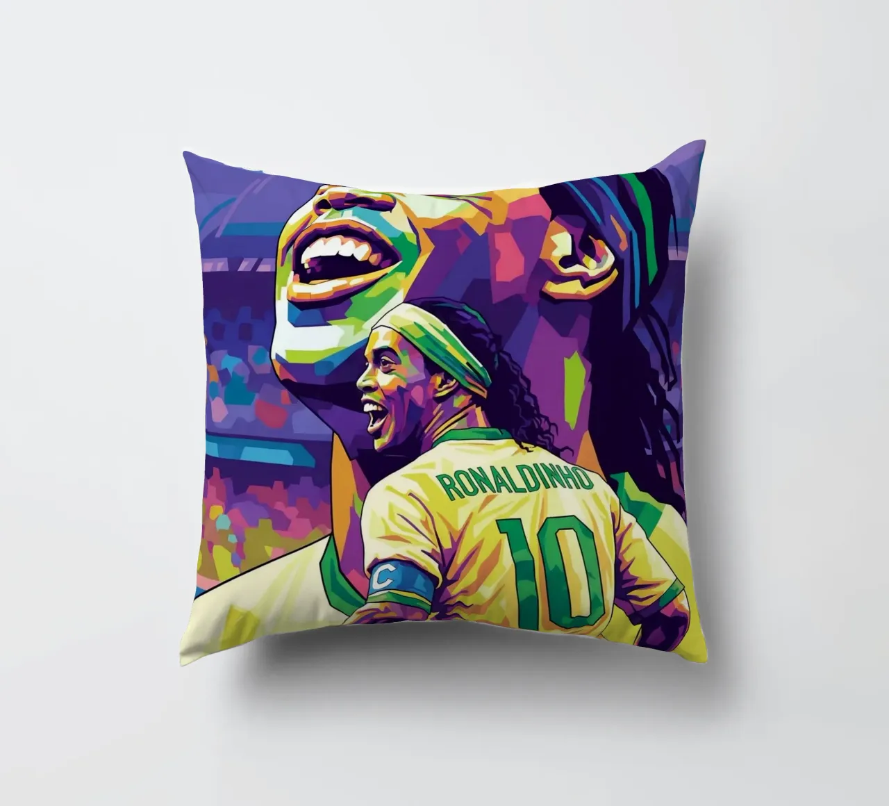 Ronaldinho con il suo iconico sorriso cuscino da Hantamrata