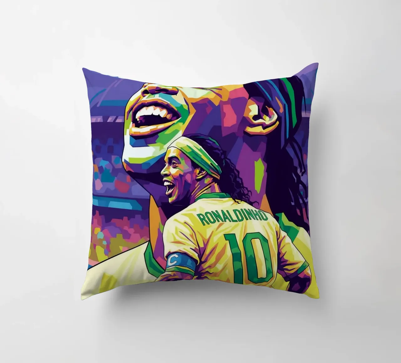 Ronaldinho con il suo iconico sorriso cuscino da Hantamrata