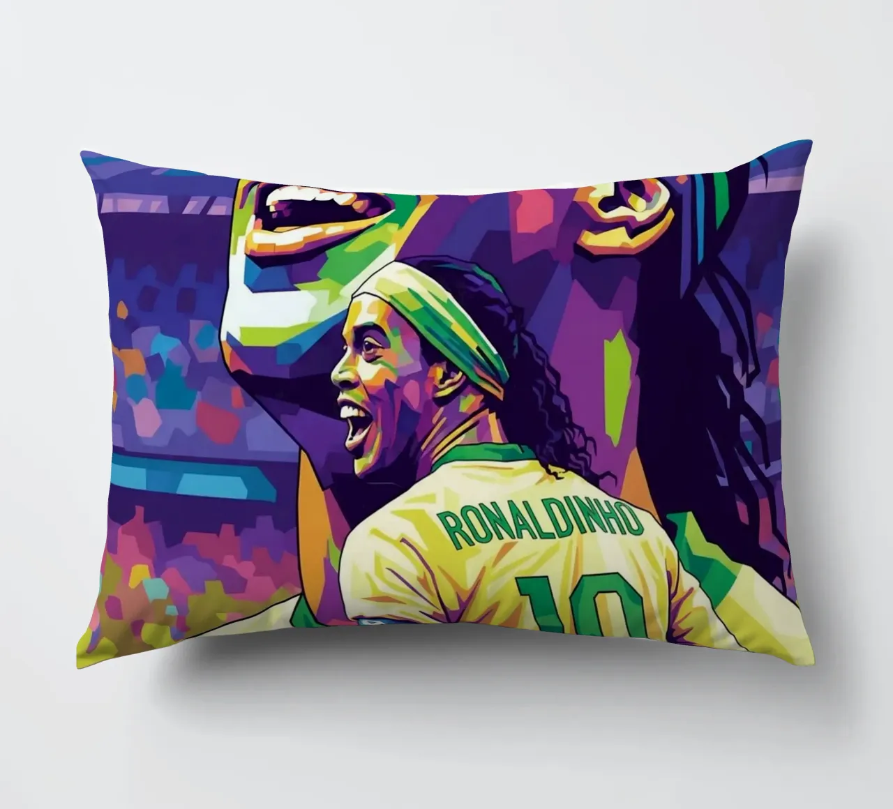 Ronaldinho con il suo iconico sorriso cuscino da Hantamrata