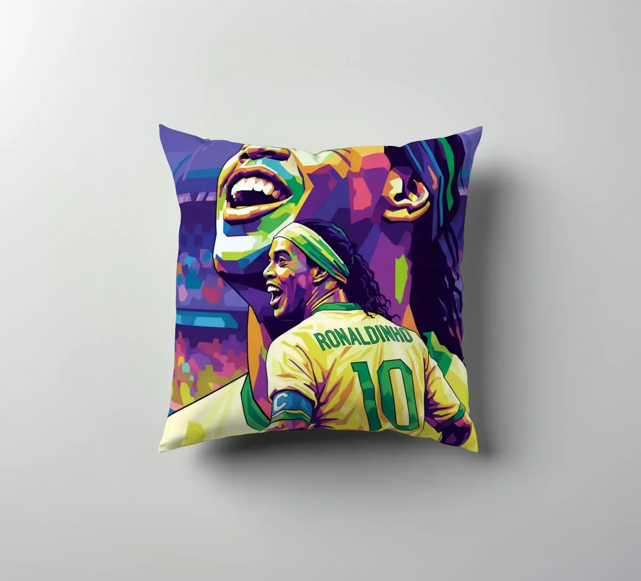 Ronaldinho con il suo iconico sorriso cuscino da Hantamrata