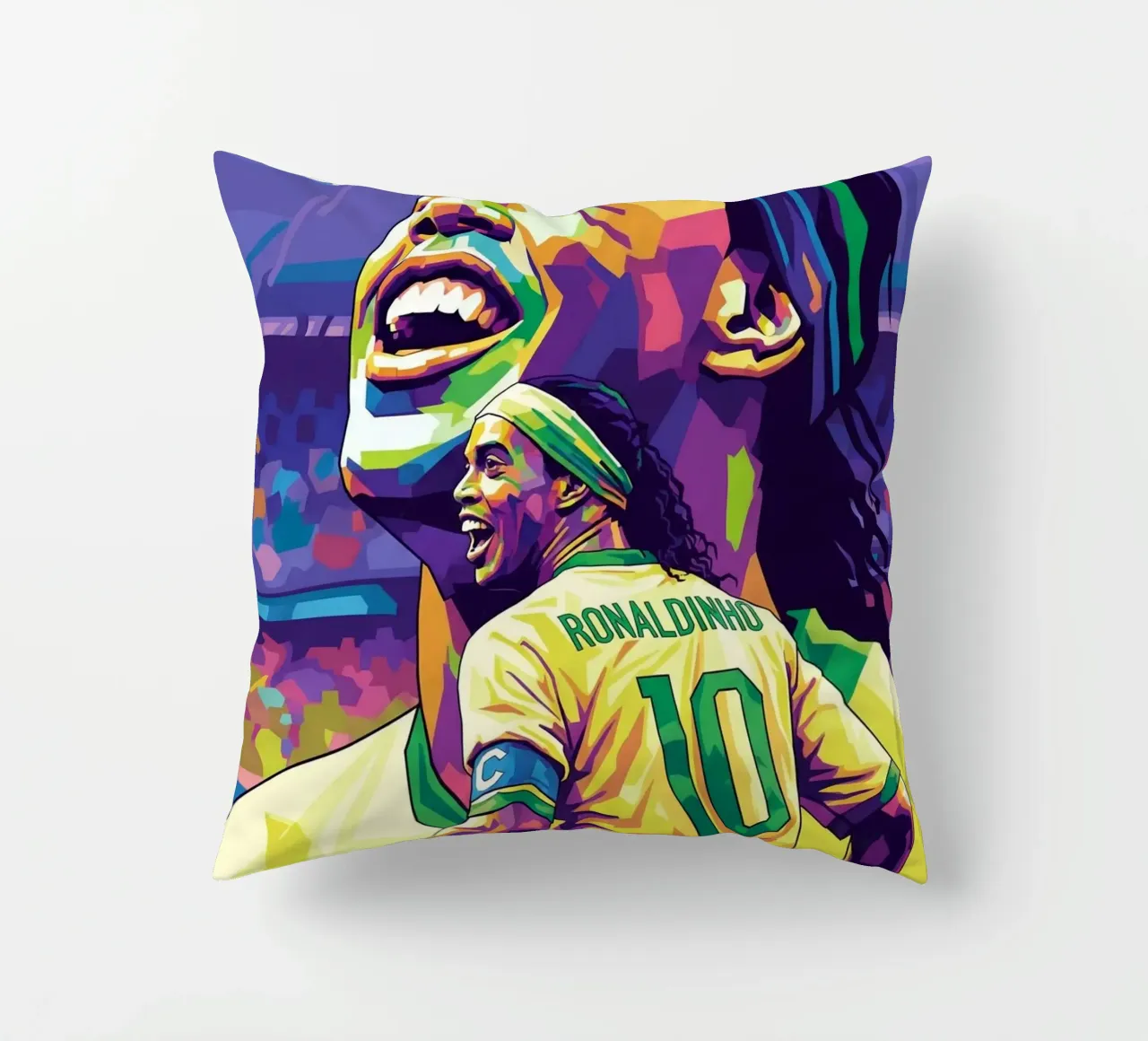 Ronaldinho con il suo iconico sorriso cuscino da Hantamrata