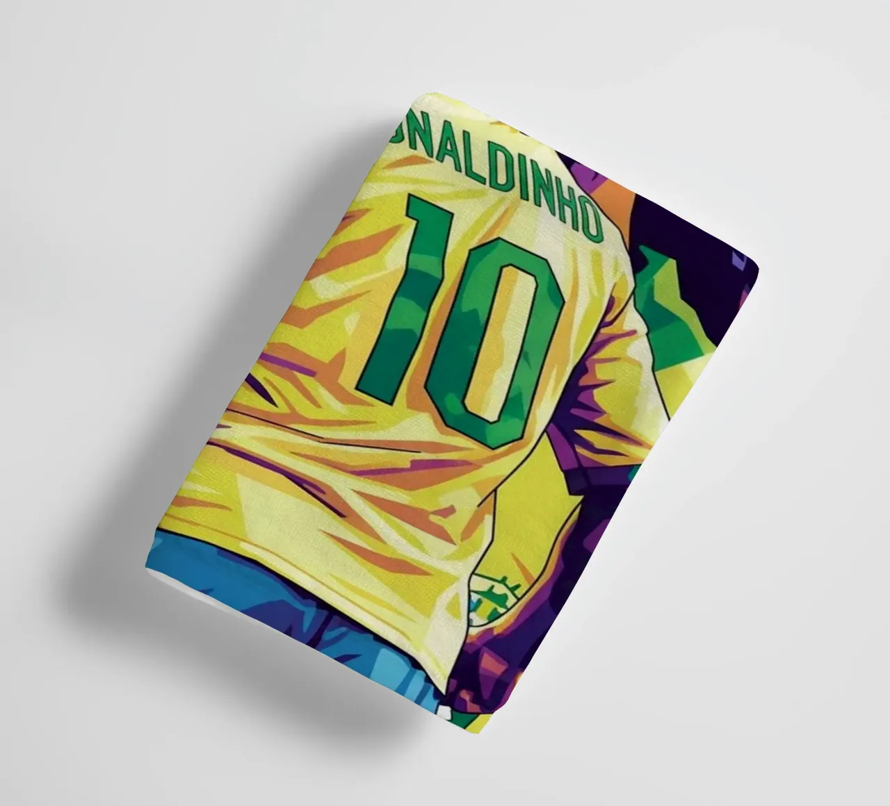 Ronaldinho con il suo iconico sorriso asciugamano da bagno da Hantamrata
