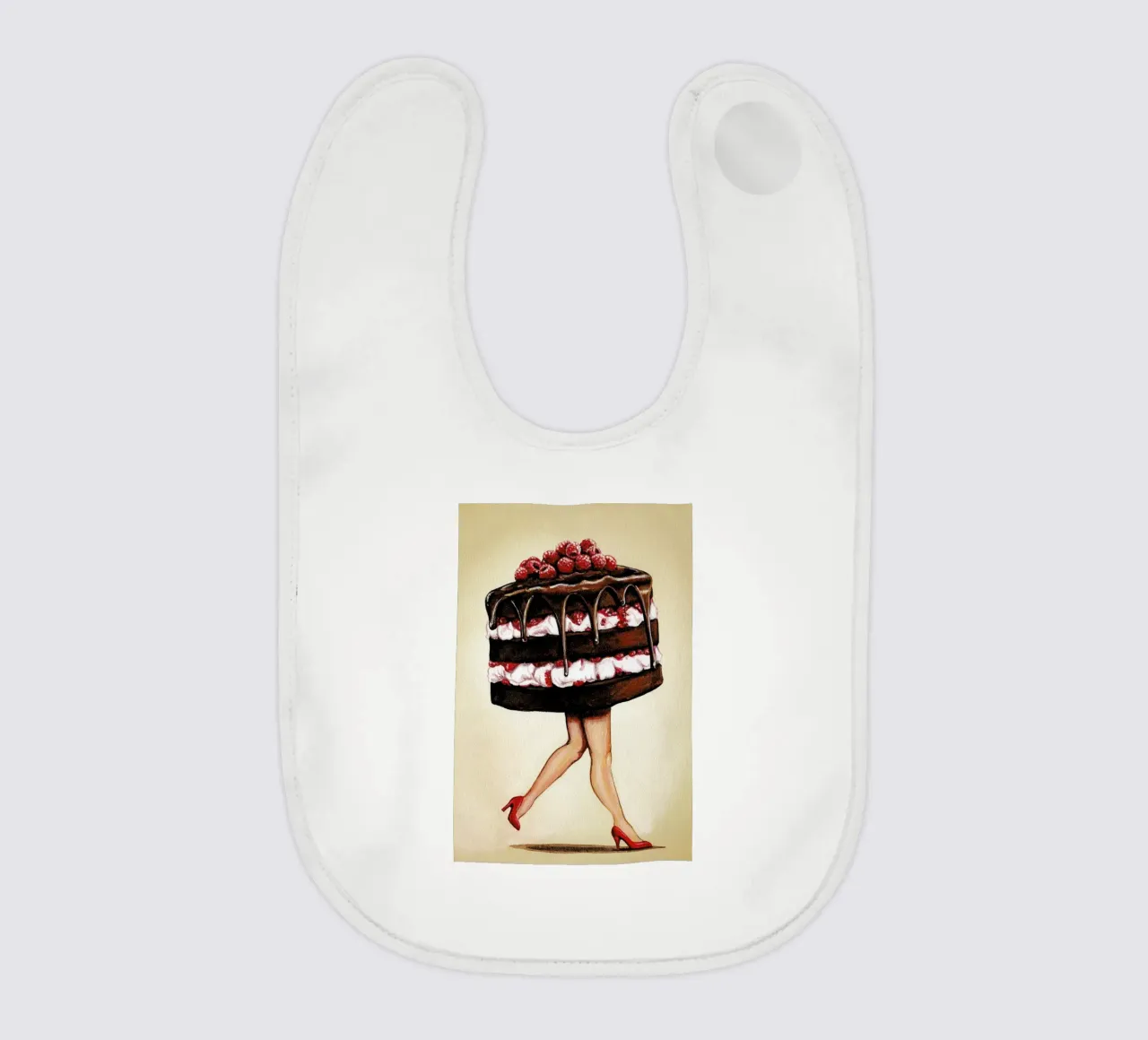 Cake Walk baby bib by Kelly Gilleran