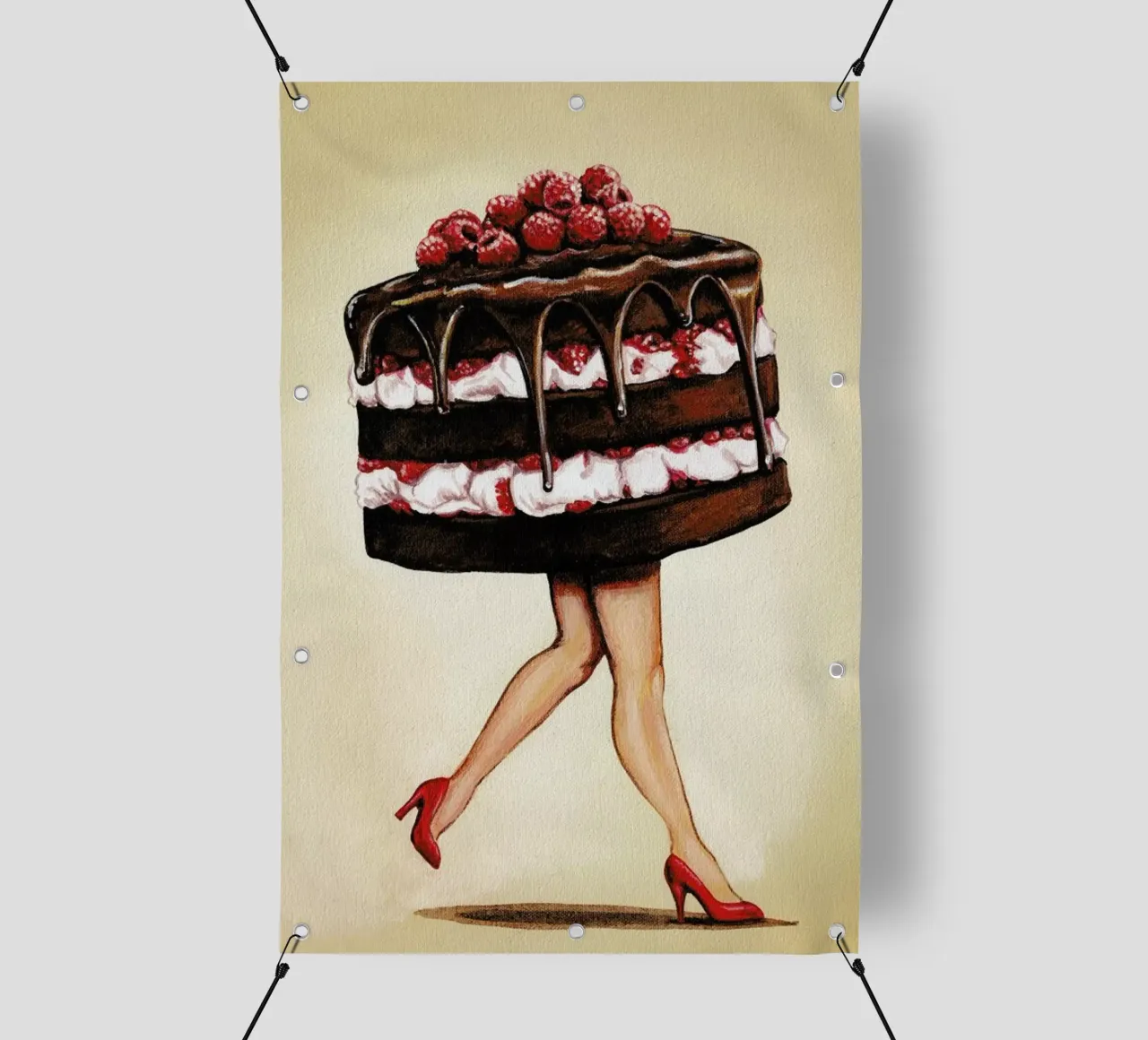 Cake Walk pvc cover by Kelly Gilleran