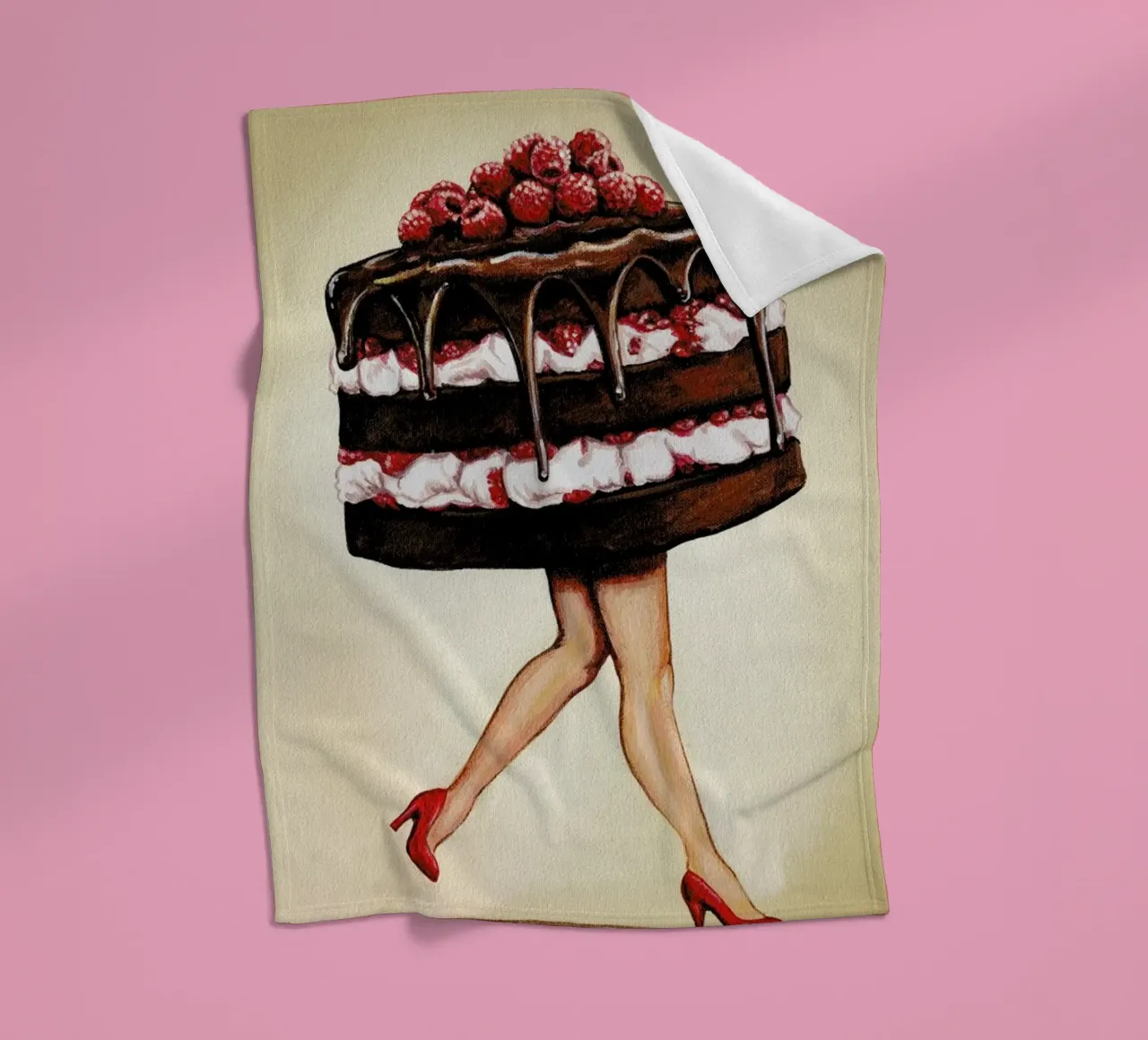 Cake Walk fleece blanket by Kelly Gilleran