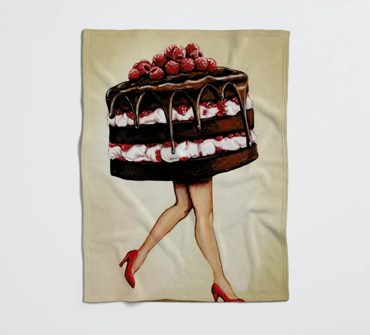Cake Walk fleece blanket by Kelly Gilleran