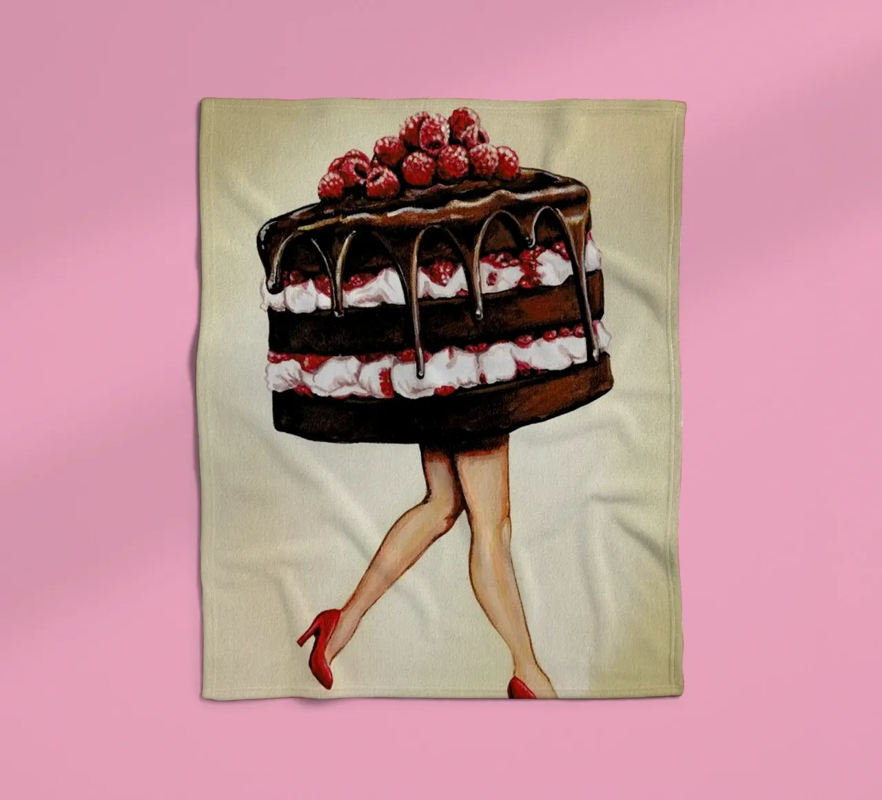Cake Walk fleece blanket by Kelly Gilleran
