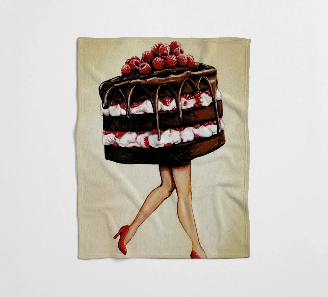 Cake Walk fleece blanket by Kelly Gilleran