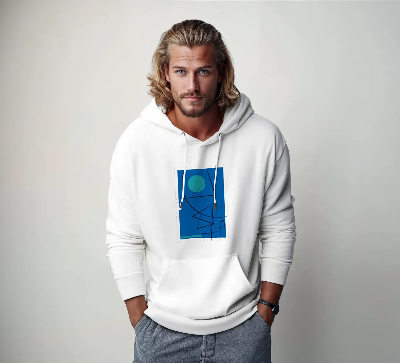 Angular Lines No 19 hoodie van treechild
