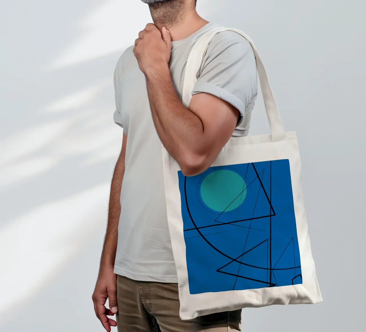 Angular Lines No 19 Jutebeutel von treechild