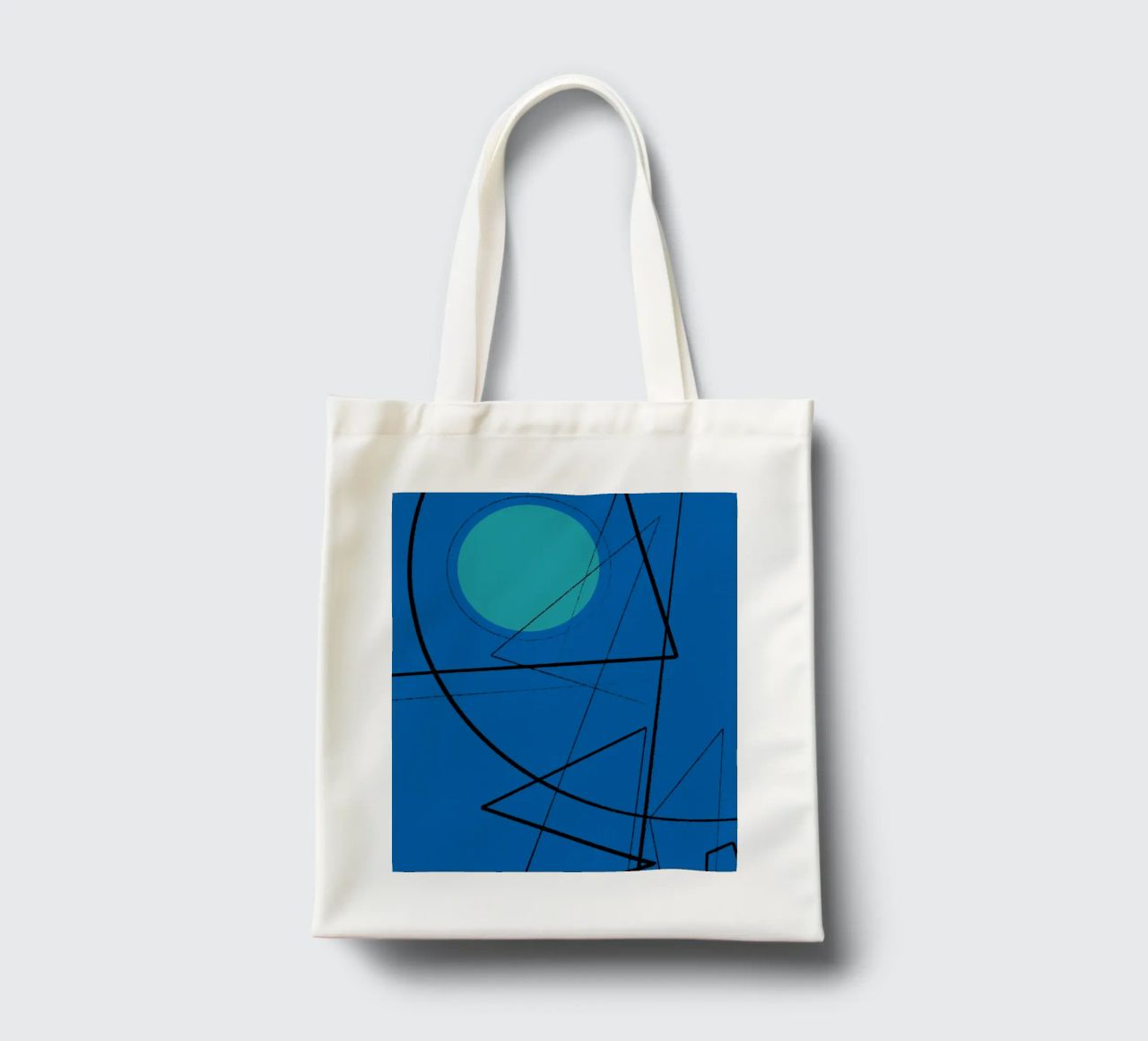 Angular Lines No 19 borsa in juta da treechild