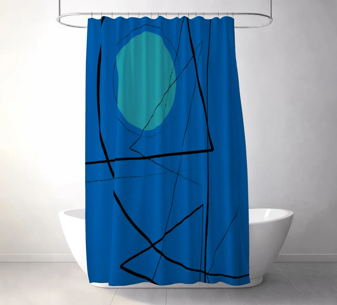 Angular Lines No 19 rideau de douche de treechild