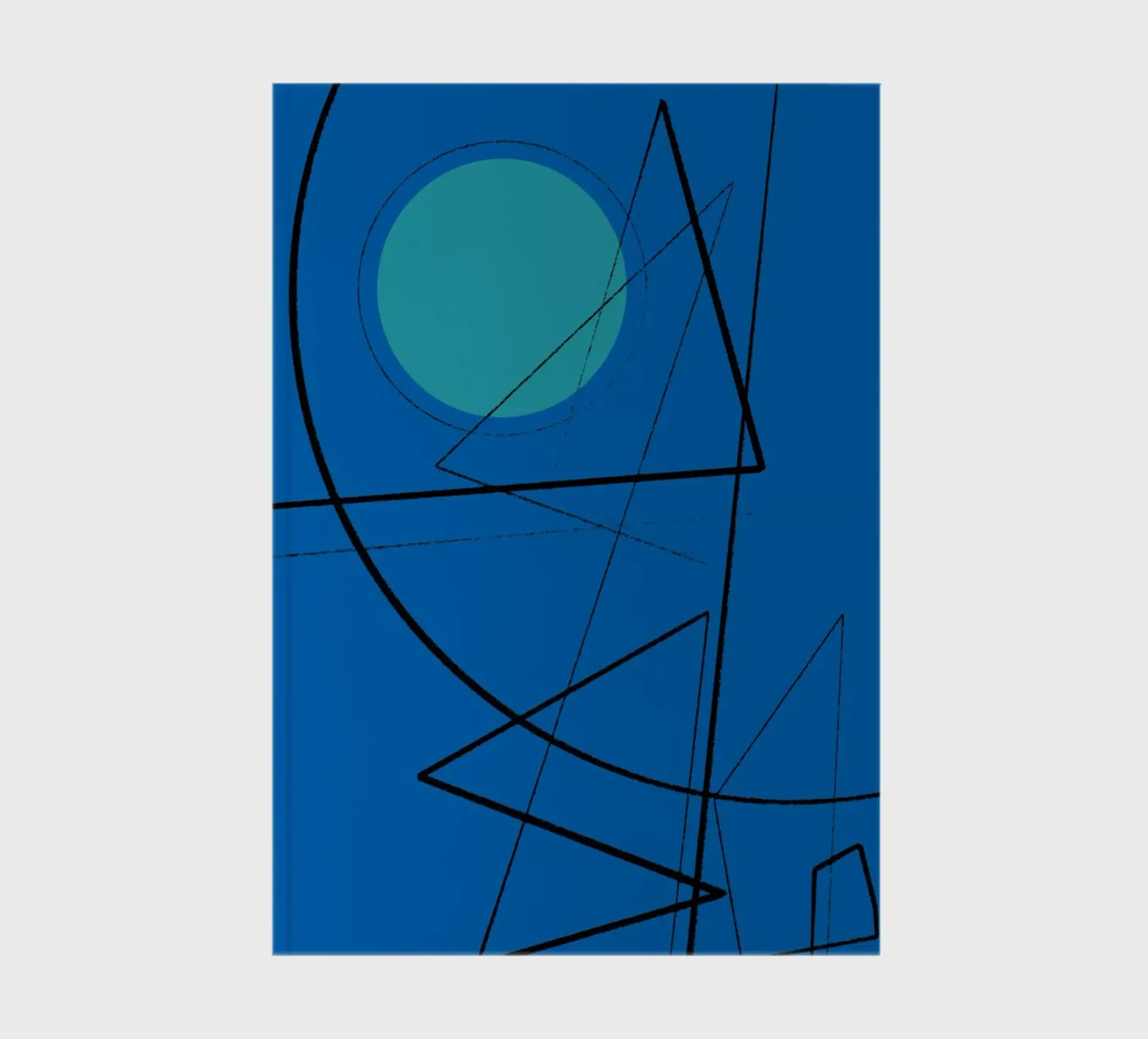 Angular Lines No 19 notebook by treechild