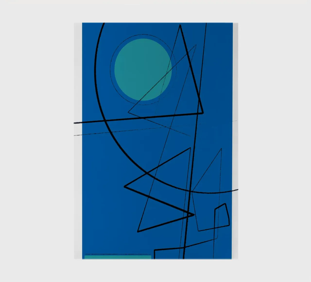 Angular Lines No 19 Notizbuch von treechild
