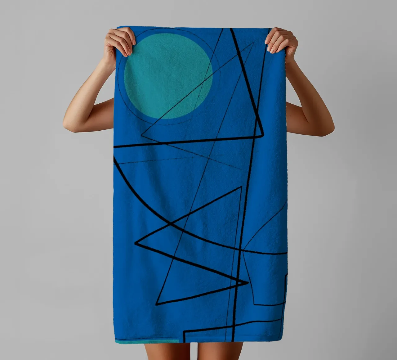 Angular Lines No 19 Handtuch von treechild